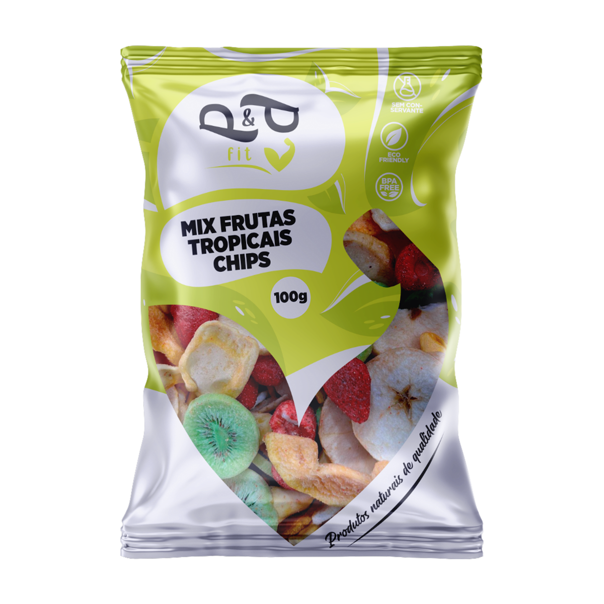Mix P&P Frutas Tropicais Chips Desidratadas Liofilizadas